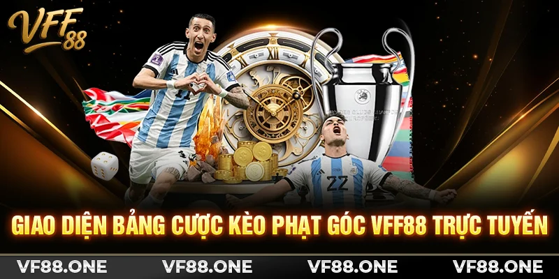 Giao diện bảng cược kèo phạt góc VFF88 trực tuyến