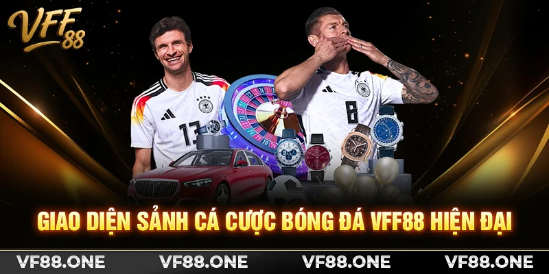 Giao diện sảnh cá cược bóng đá VFF88 hiện đại